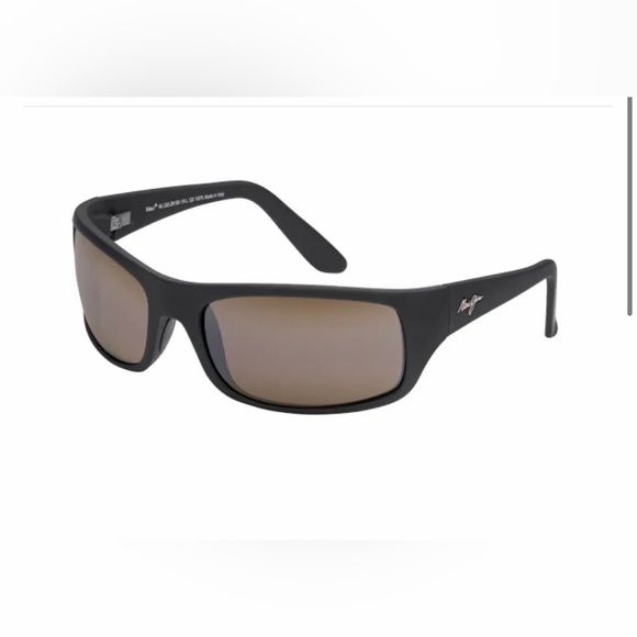 Maui Jim PEAHI Matte Black w/ Bronze Lens Polarized Sunglasses